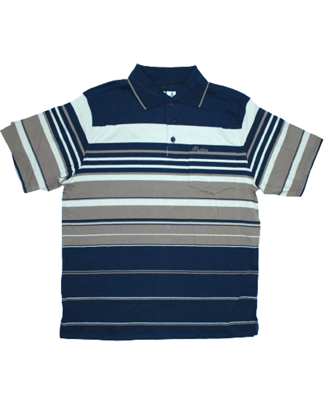 POINTING S/S Navy/Brown/Beige Golfer
