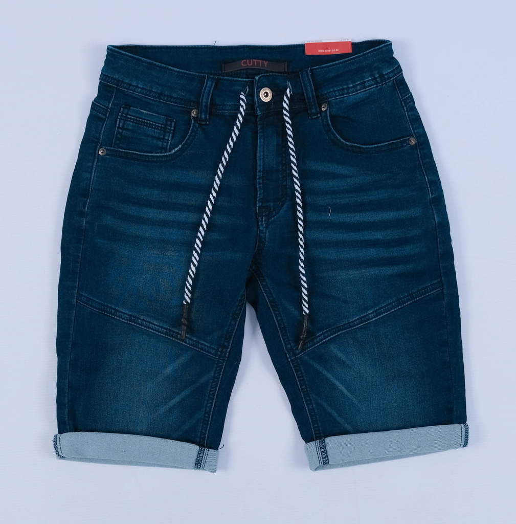 Cutty Tempo Indigo Blue Jean Shorts - BOSSINI SA