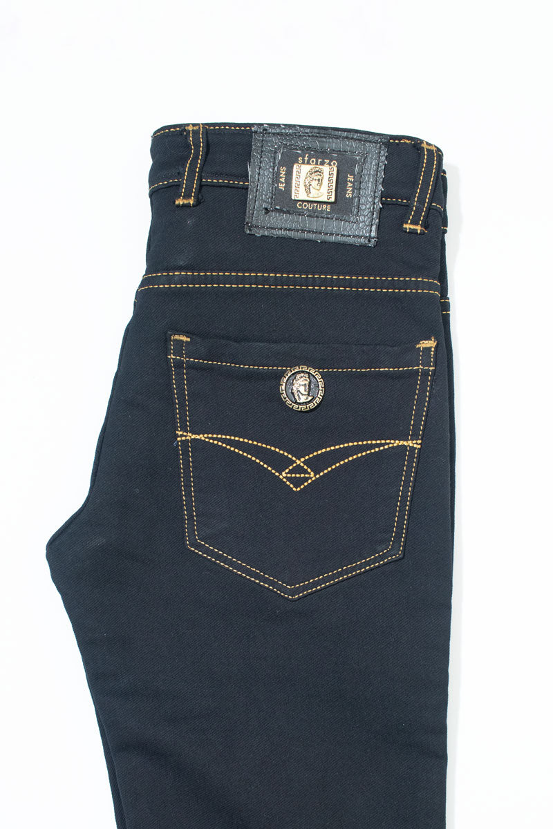 Sfarzo Couture Milano Italy Black Jeans