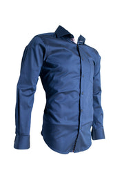 Rossini Saturn Navy Shirt - BOSSINI SA