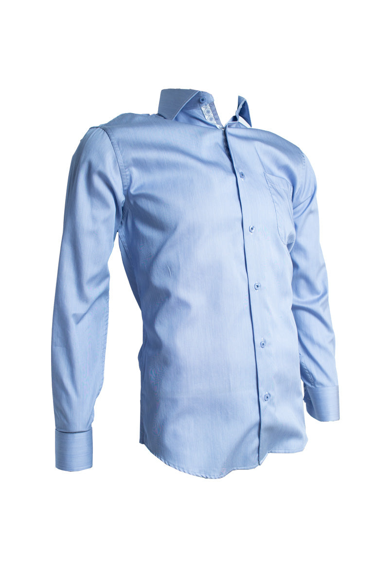 Rossini Blue Oxford Shirt - BOSSINI SA