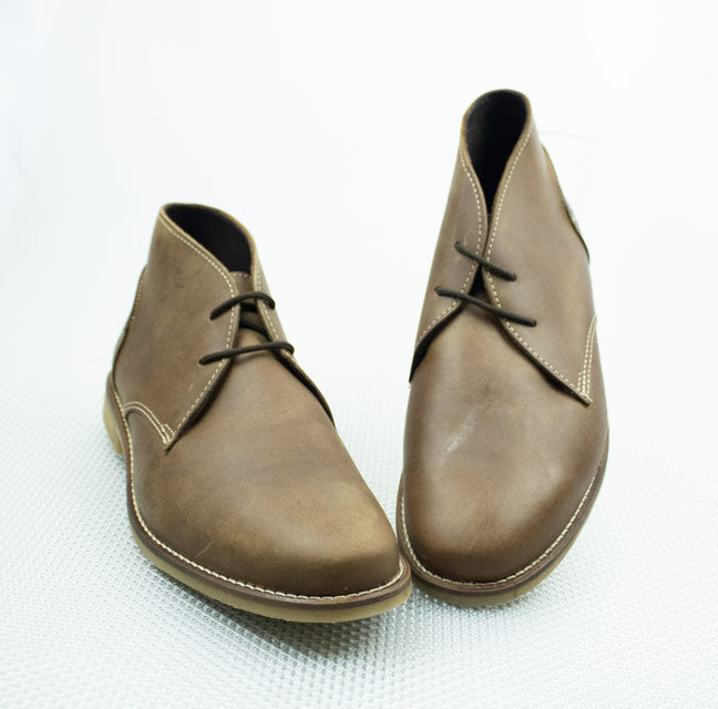 Old Khaki Rust Leather Boot - BOSSINI SA