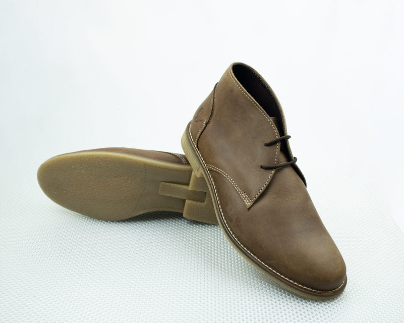 Old Khaki Rust Leather Boot - BOSSINI SA
