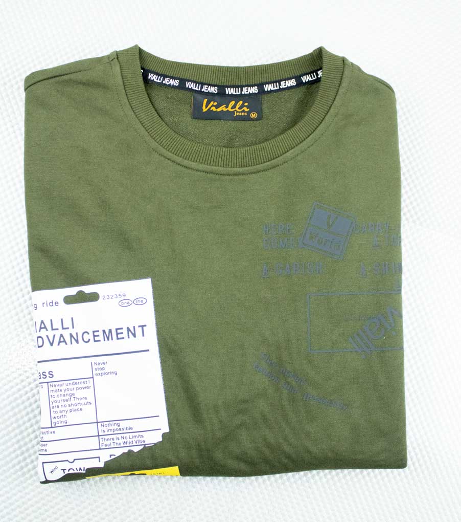 Vialli Labels Olive Sweater
