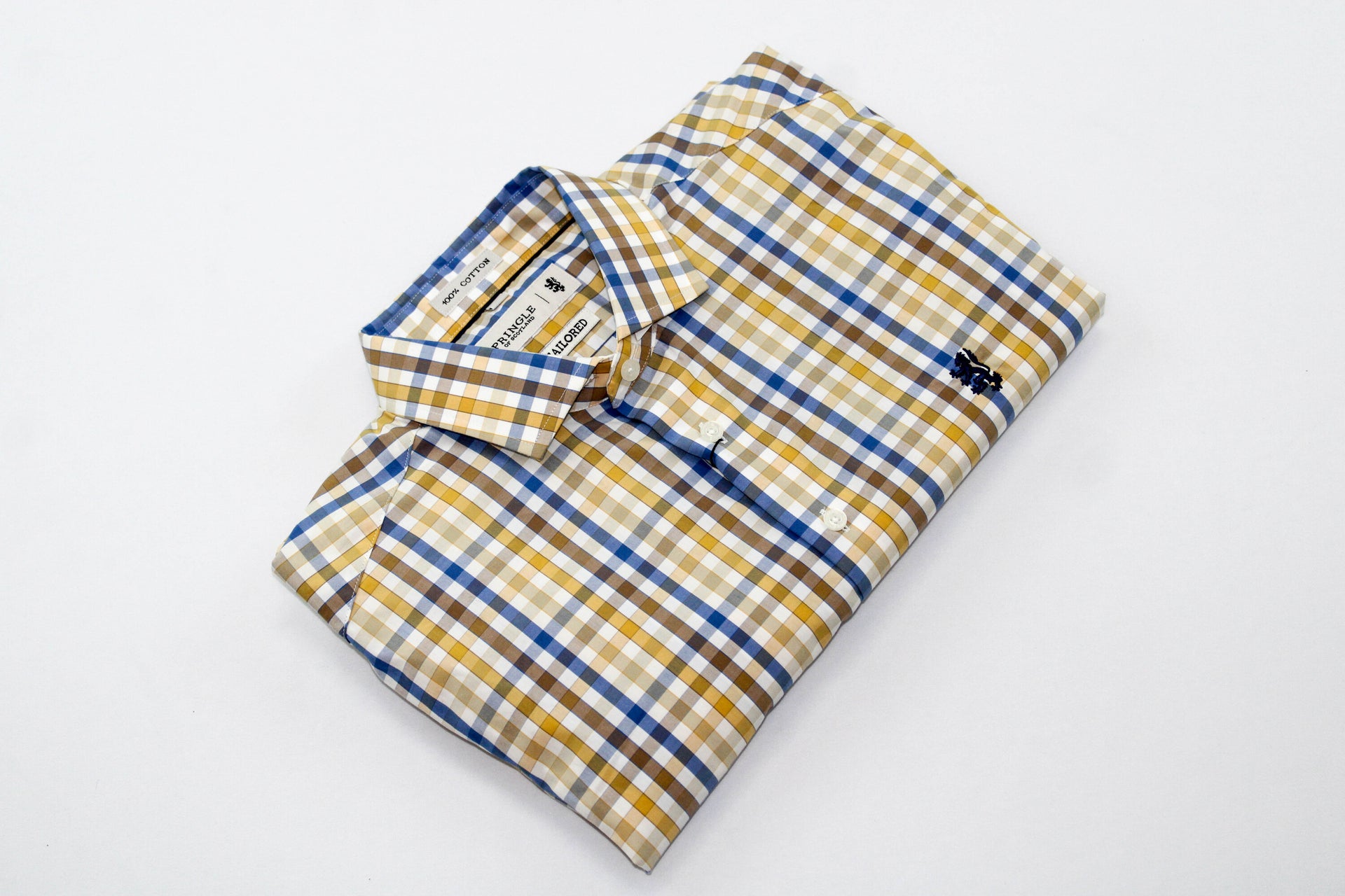 Pringle LS Multin Tan Check Shirt - BOSSINI SA