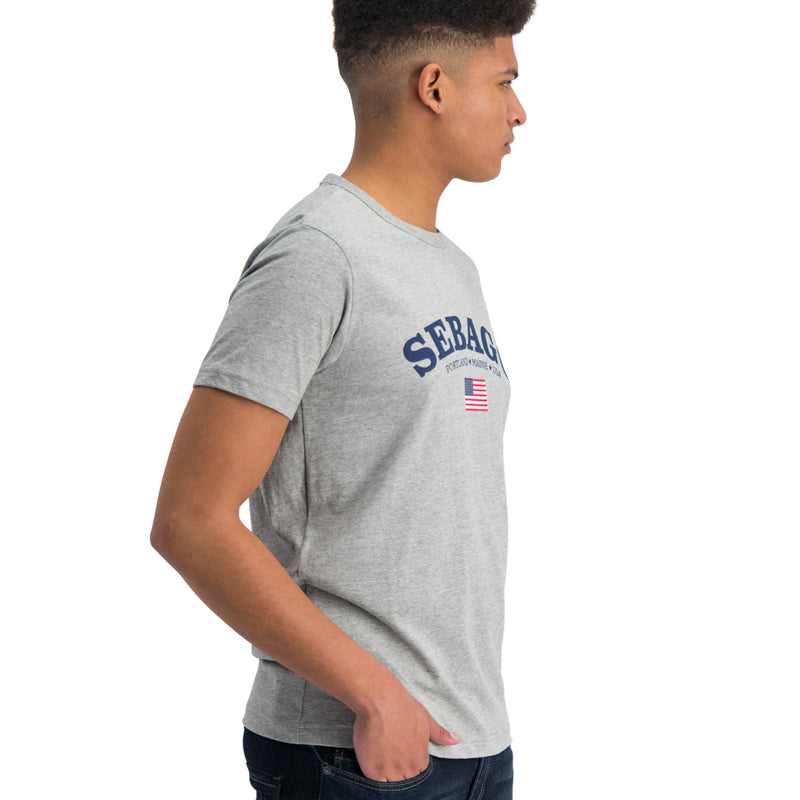 Sebago Rudder T-shirt Grey Mid Mel - BOSSINI SA